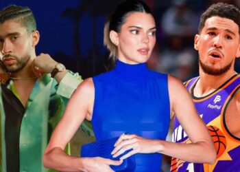 Kendall Jenner's See-Through Sheer Blue Dress Shocks New York, Sparks Bad Bunny Romance Following Devin Booker Breakup