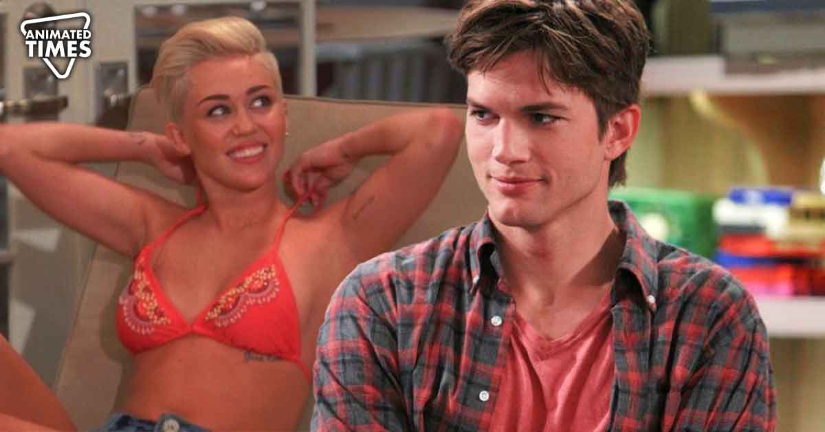Miley Cyrus Owned Her ‘Two and a Half Men’ Role So Well Ashton Kutcher Said the Show Became “Two and a half and three-quarters of a Woman”