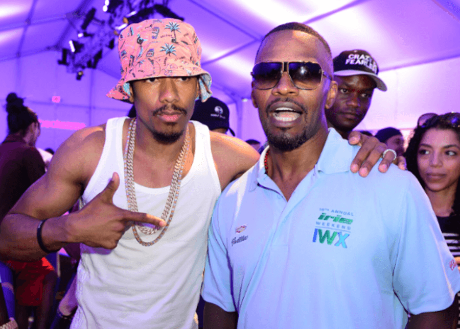 Nick Cannon and Jamie Foxx 