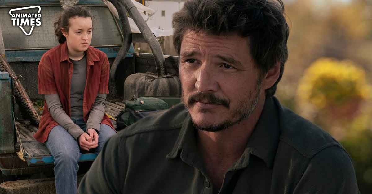 Pedro Pascal and Bella Ramsey in The Last Of Us as Joel Miller and Ellie Williams