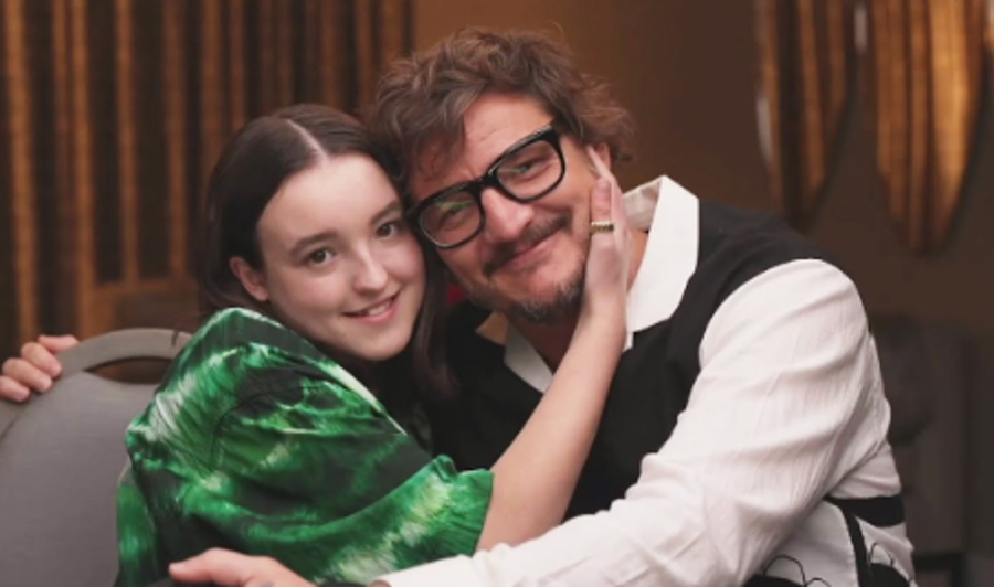 Pedro Pascal and Bella Ramsey pose together