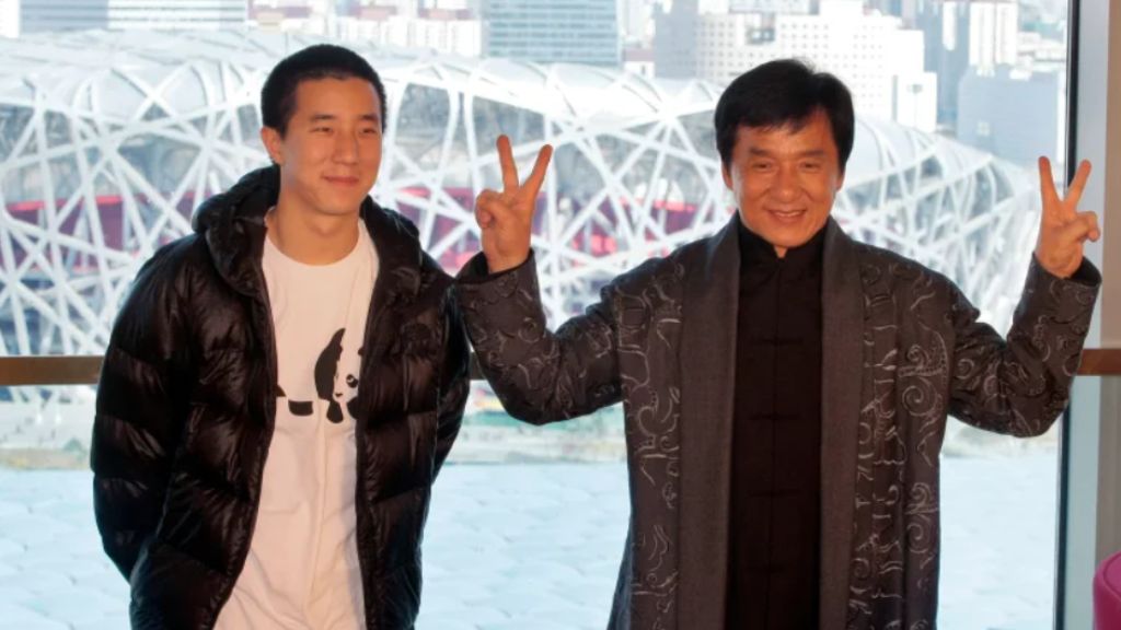 Jaycee Chan with father, Jackie Chan