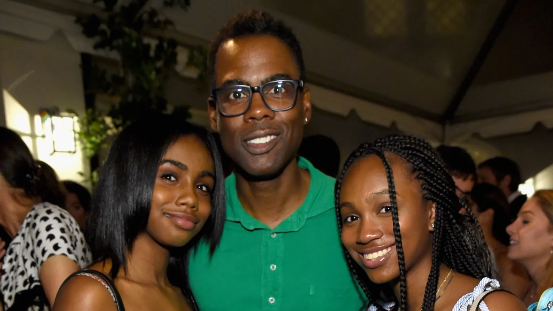 Chris Rock with daughters