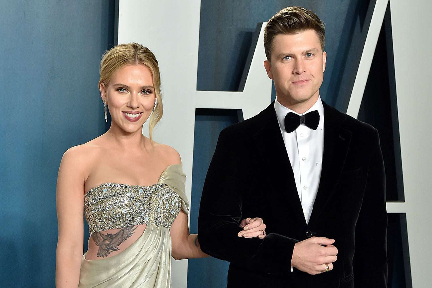 Scarlett Johansson and Colin Jost