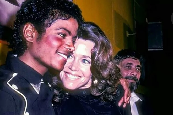 Jane Fonda and Michael Jackson 