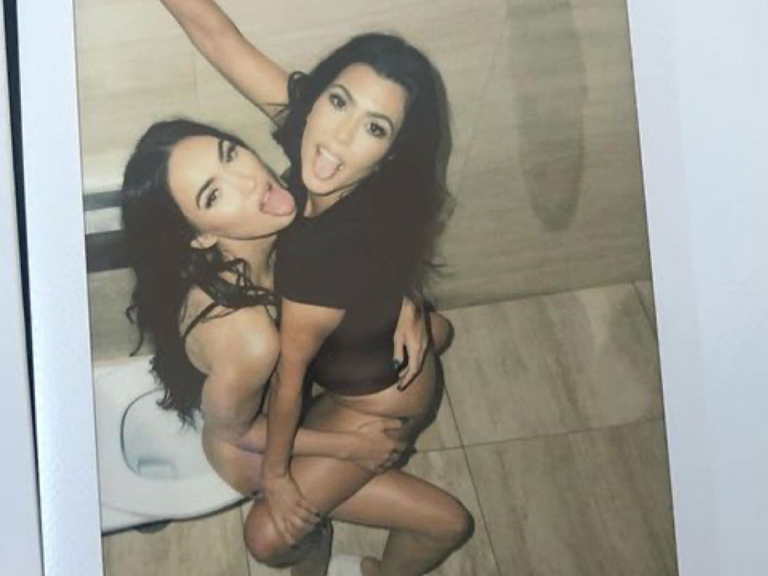 Megan Fox and Kourtney Kardashian getting freaky