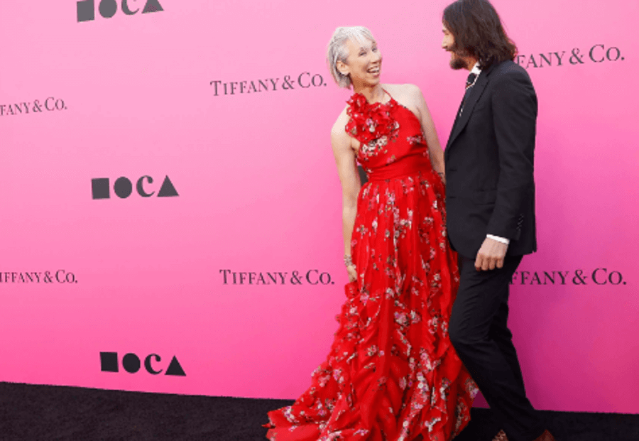 Alexandra Grant and Keanu Reeves 