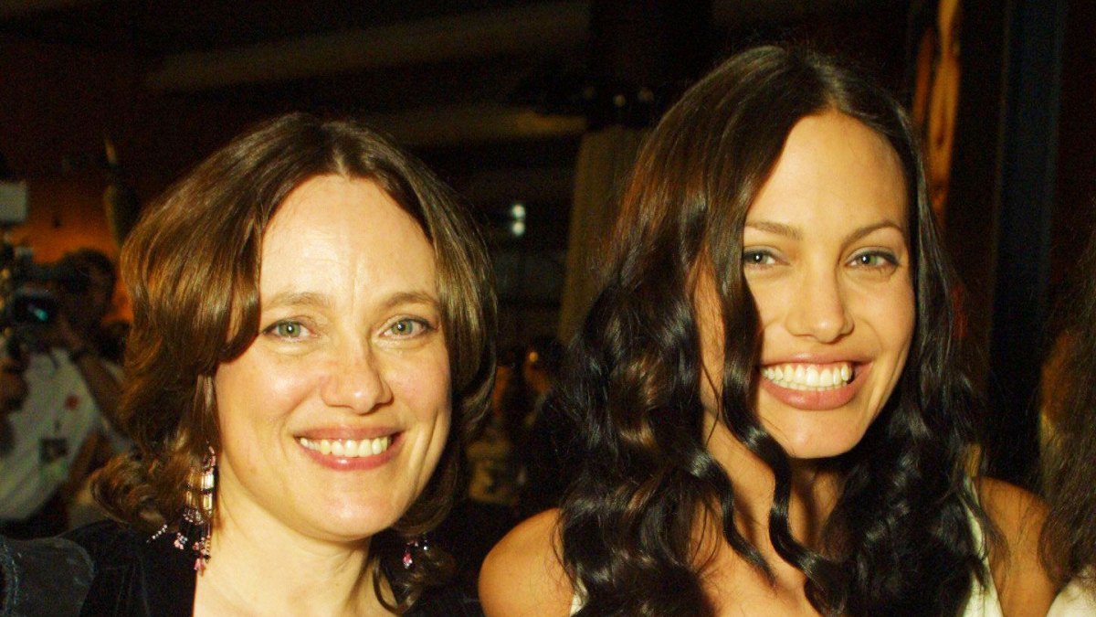 Angelina Jolie with her mother Marcheline Bertrand