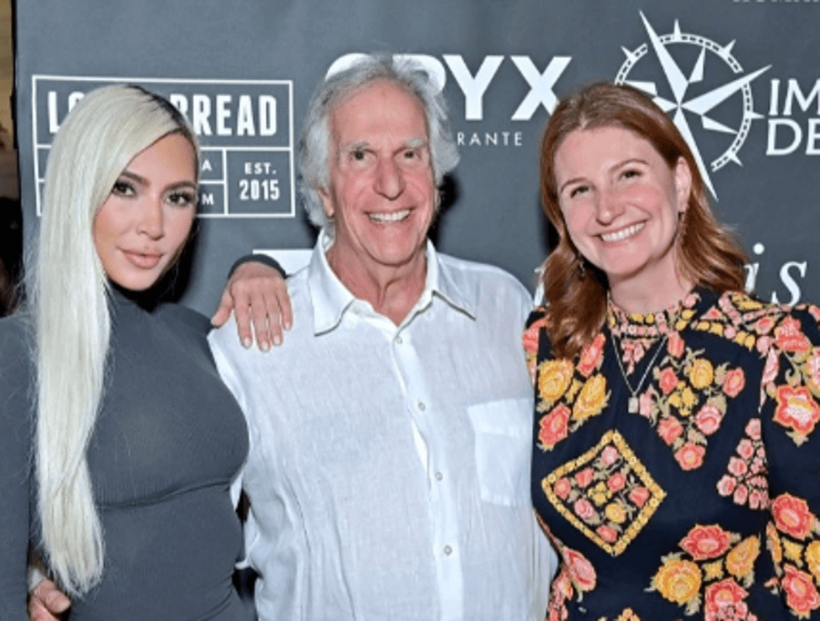 Henry Winkler with Kim Kardashian and daughter Zoe 