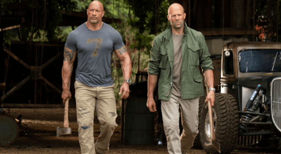 Jason Statham and Dwayne Johnson 