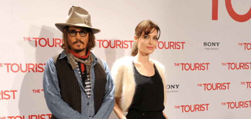 Johnny Depp and Angelina Jolie 