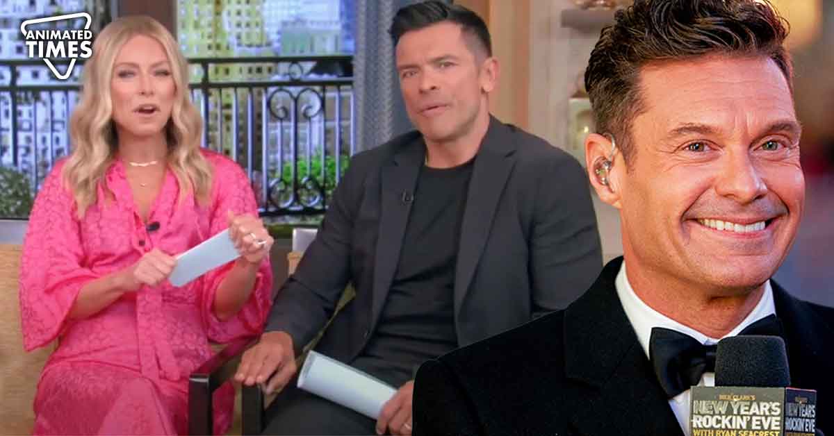 “Did the entire back of my dress rip open?”: Kelly Ripa’s Bad Time Begins As She Grooved With Mark Consuelos Who Replaced Ryan Seacrest in Live