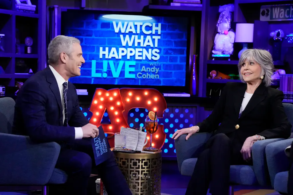 Jane Fonda in Andy Cohen’s show Watch What Happens Live