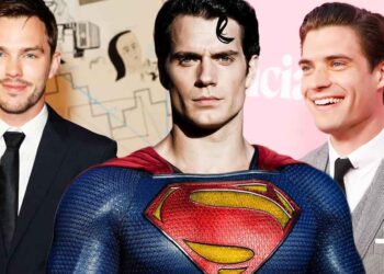 henry cavill, nicholas hoult and david carenswet in superman