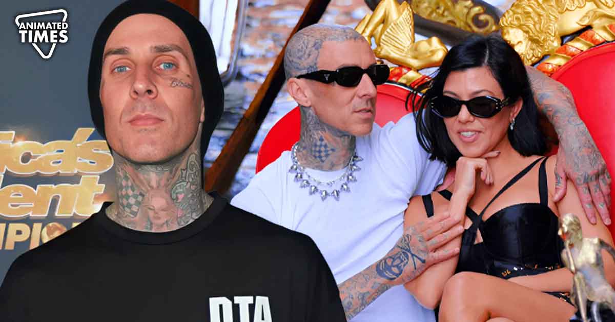Travis Barker Shares Steamy Hot Tub Pic of Him Kissing Wife Kourtney Kardashian in a Bikini Because He Misses Her Terribly During World Tour