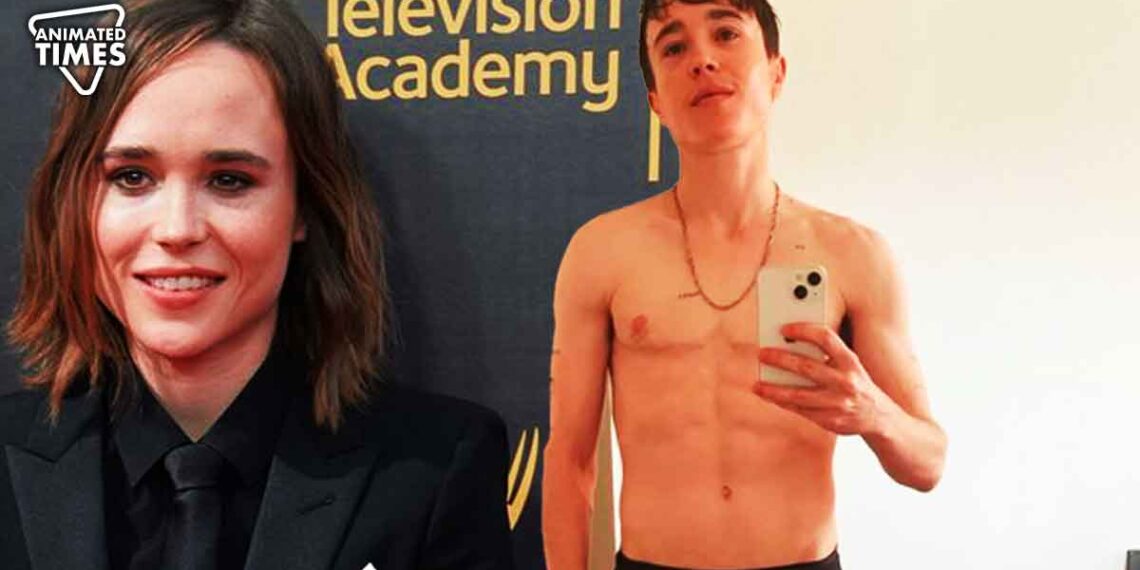 Umbrella Academy Star Elliot Page Shares Shirtless Photo Post