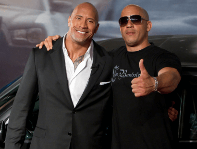 Vin Diesel and The Rock 