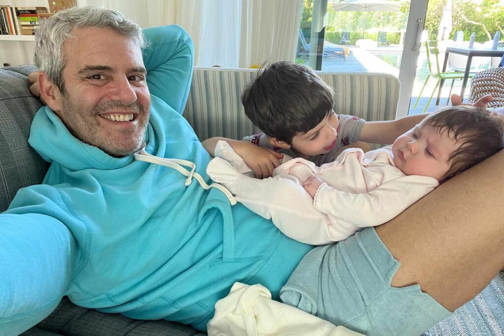 Andy Cohen with his kids