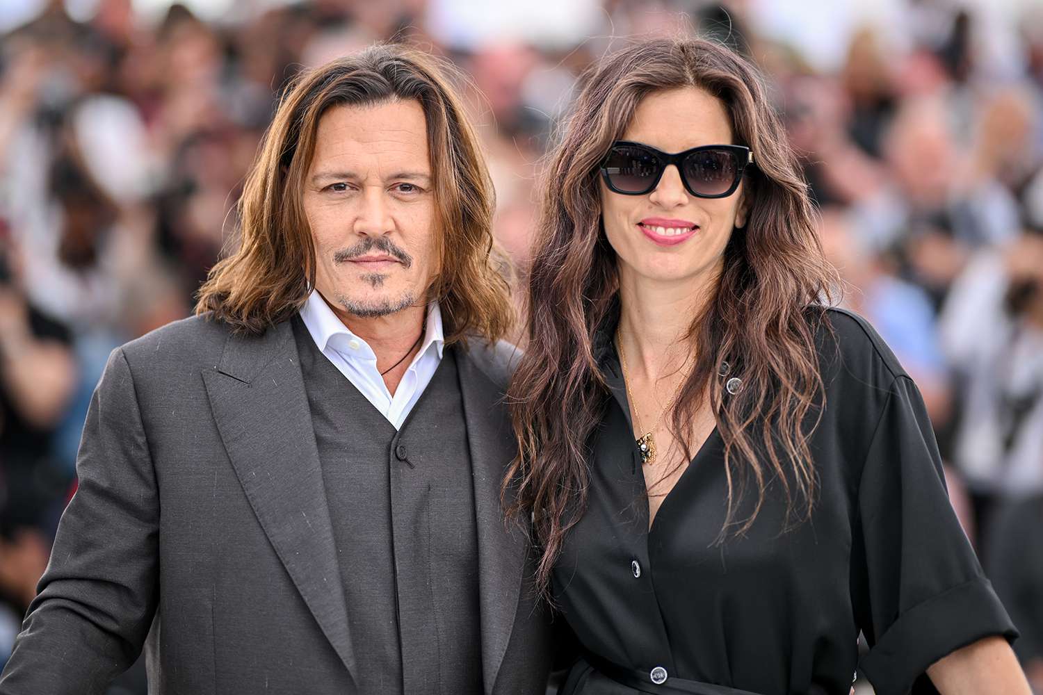 Johnny Depp and Maiwenn at the 2023 Cannes Film Festival 