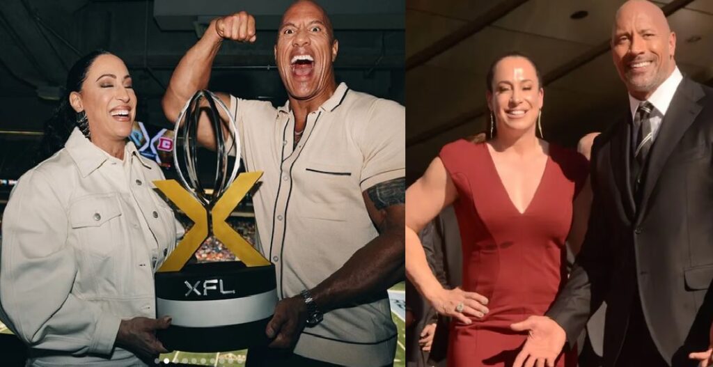 Dwayne Johnson and Dany Garcia