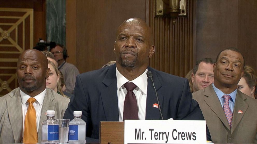 Terry Crews during his testimony