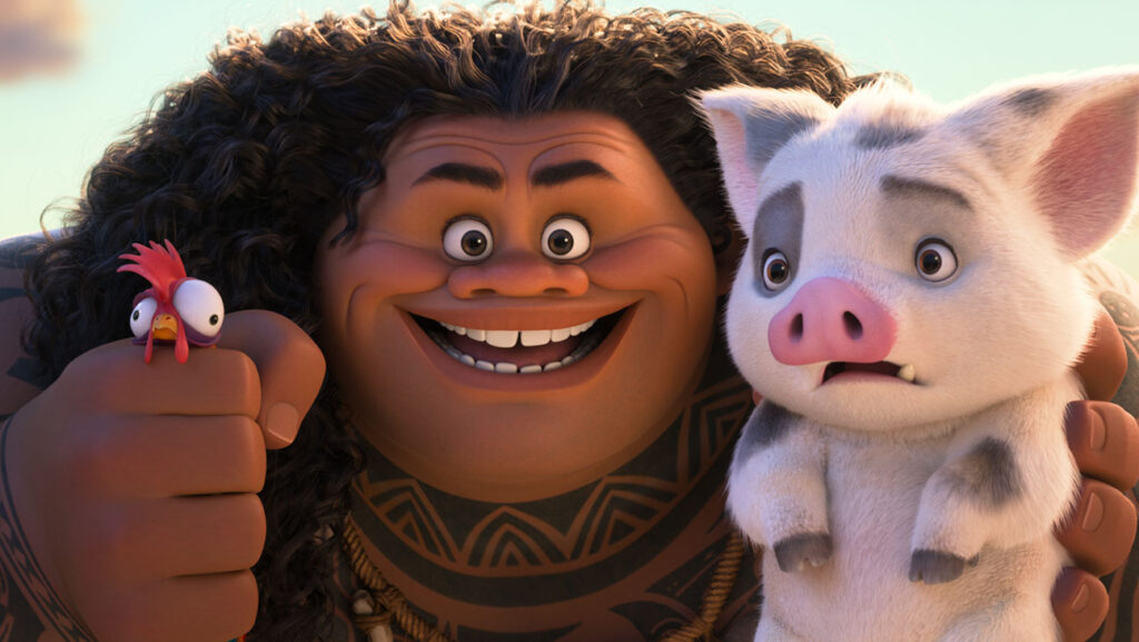 Dwayne Johnson as Maui in Moana 2 