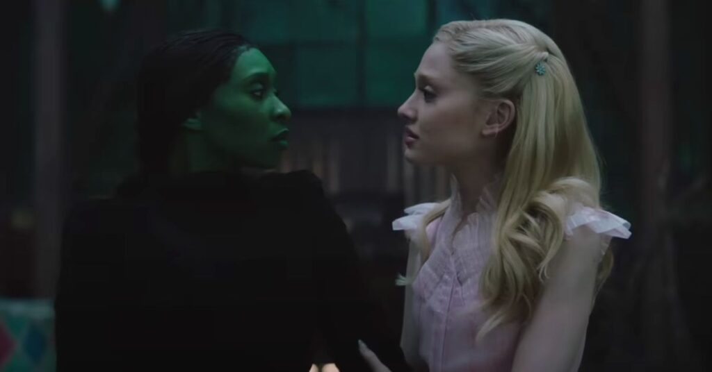 Cynthia Erivo and Ariana Grande in Wicked