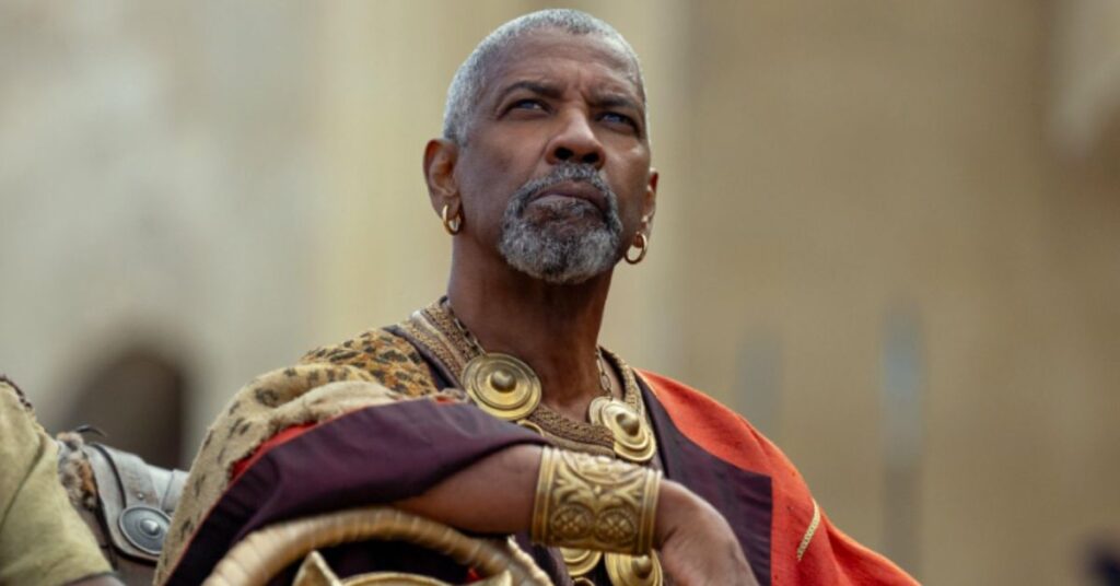 Denzel Washington in Gladiator 2