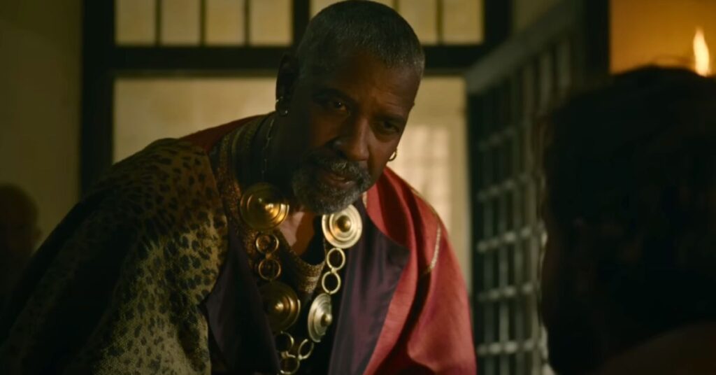 Denzel Washington in Gladiator 2 