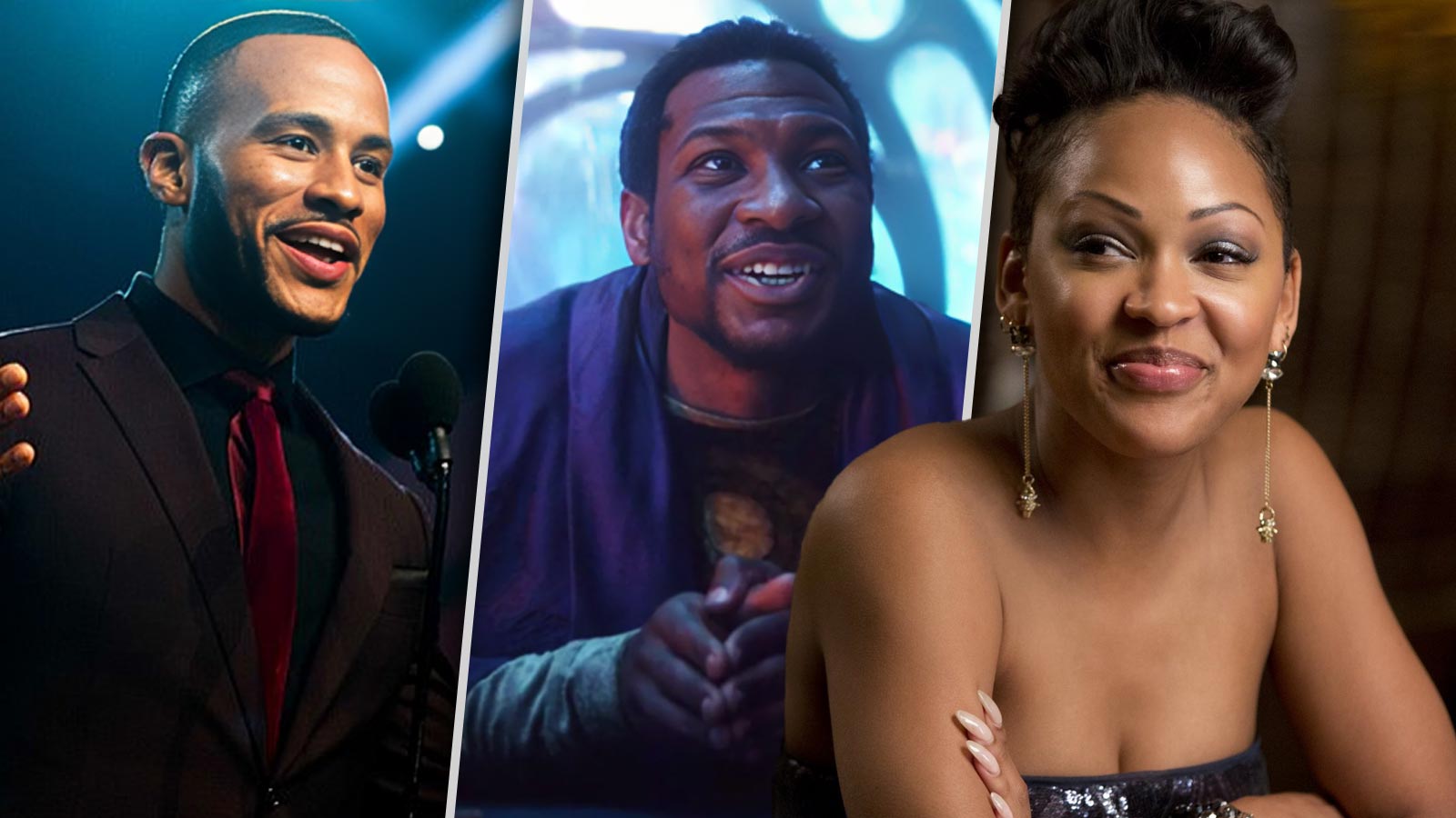 Devon Franklin, Jonathan Majors, Meagan Good