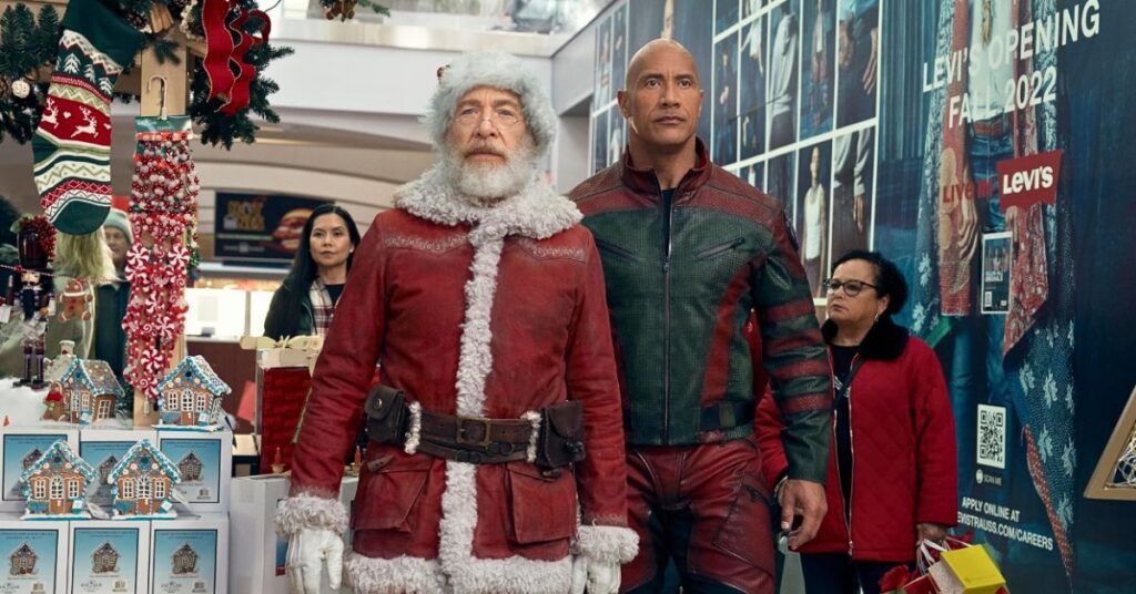 Dwayne Johnson and J.K. Simmons in Red One