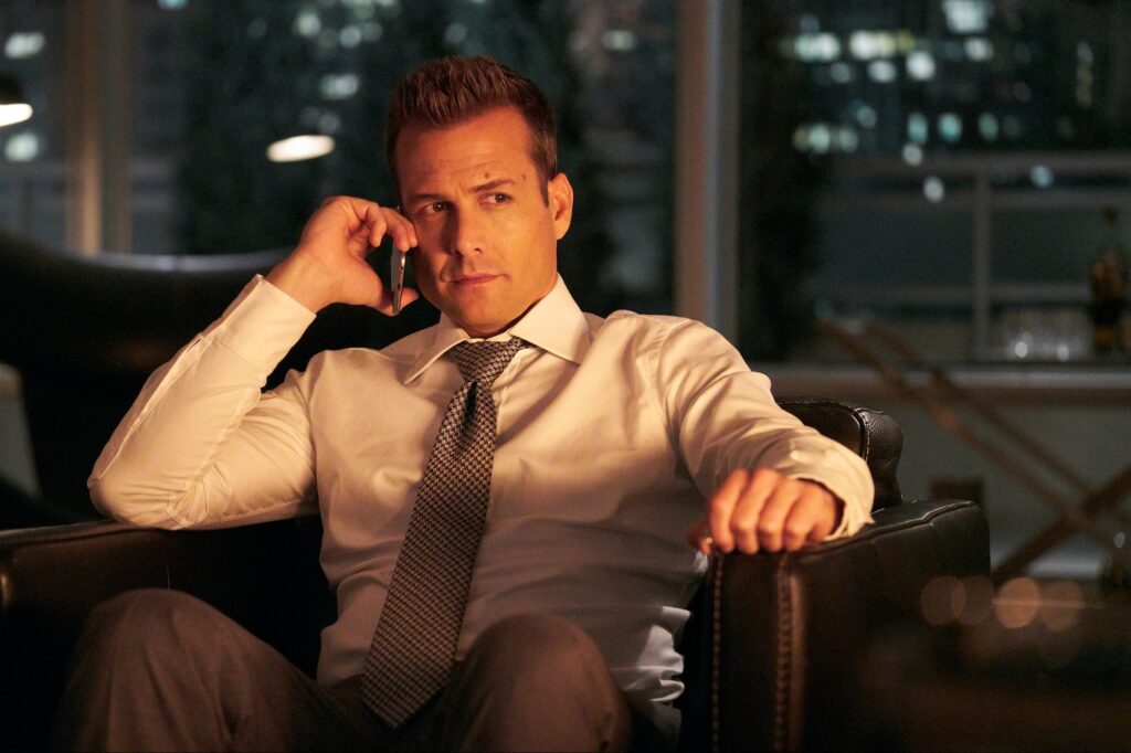 Gabriel Macht as Harvey Specter in Suits