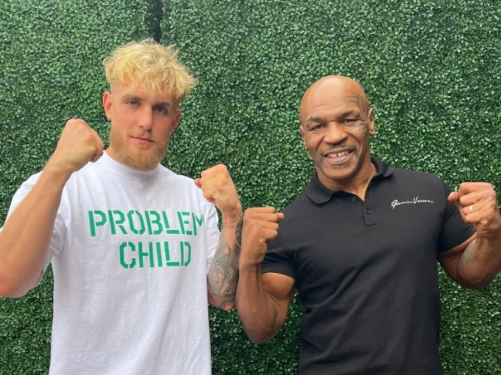 Jake Paul and Mike Tyson