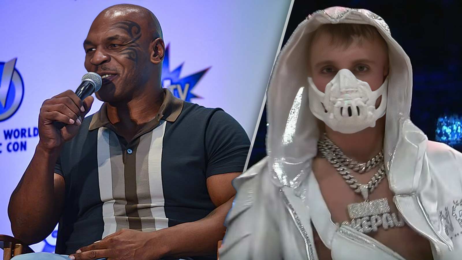 Jake Paul and Mike Tyson