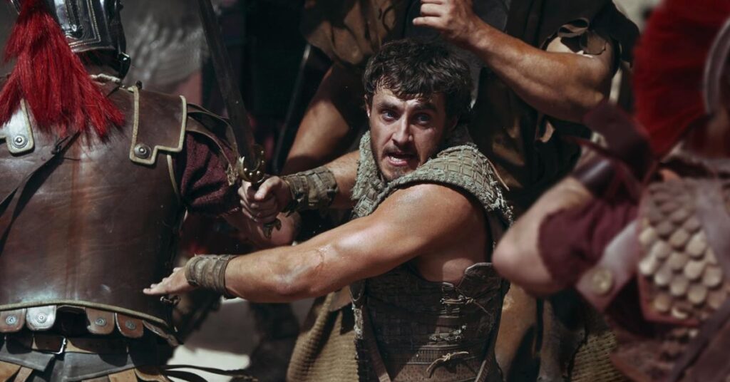 Paul Mescal in Gladiator 2 