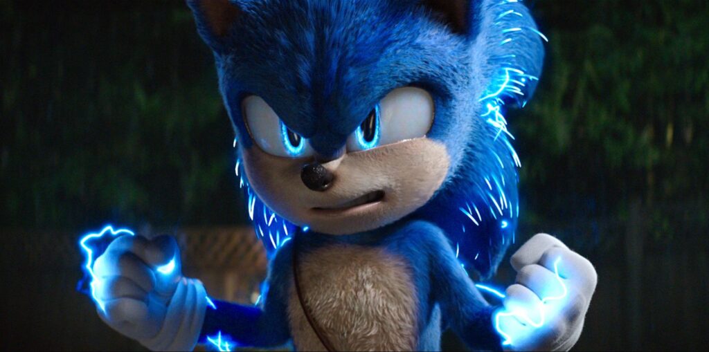 Sonic the Hedgehog in the titular movie 