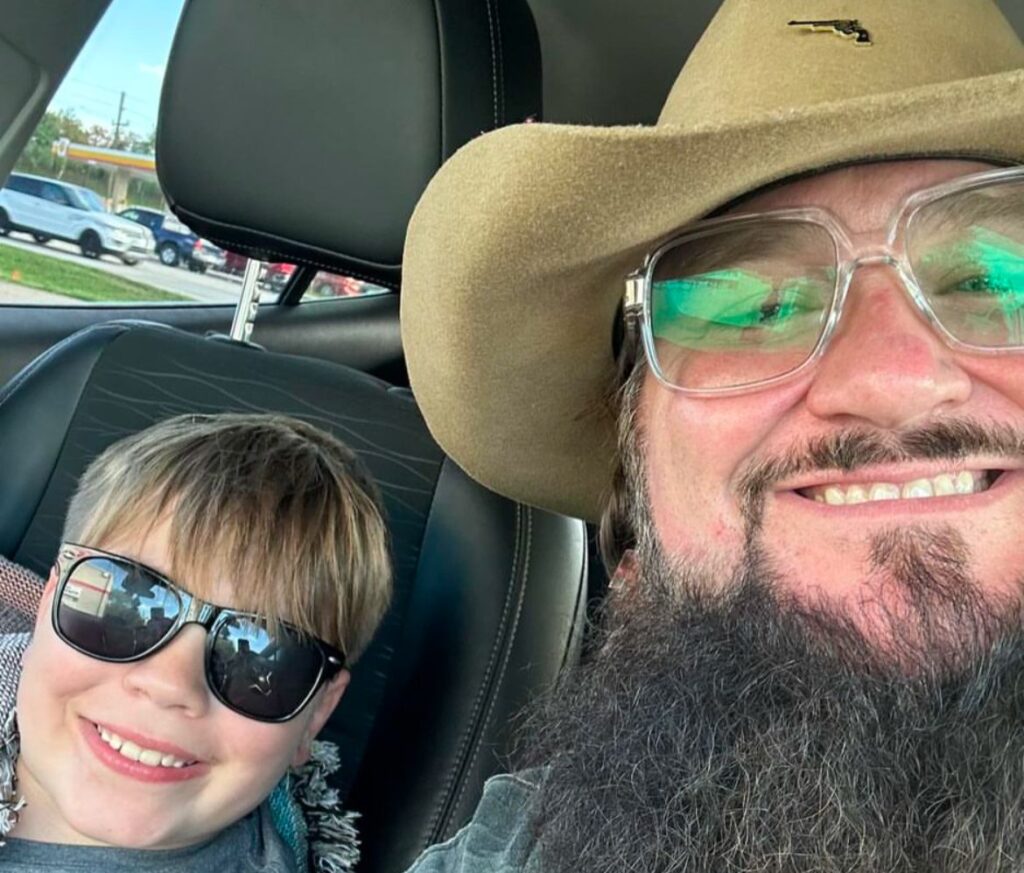 Sundance Head with his son