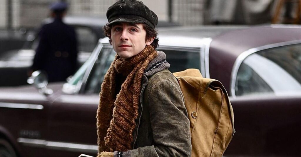 Timothée Chalamet in A Complete Unknown