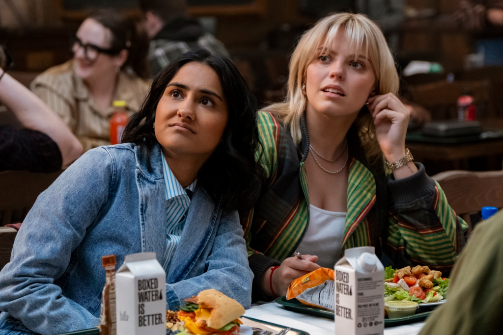 Amrit Kaur and Reneé Rapp in A still from The Sex Life of College Girls