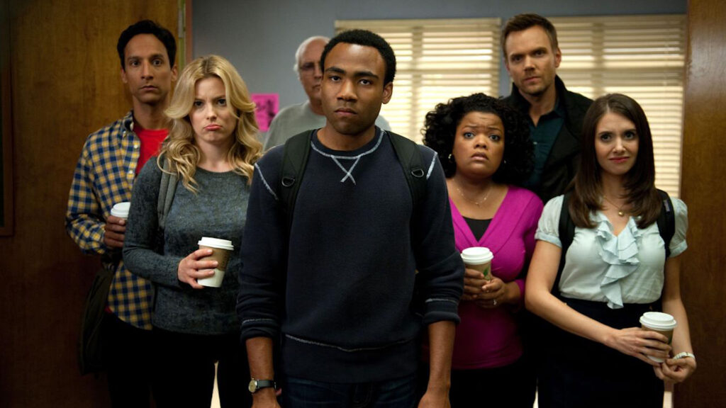 A still from Community 