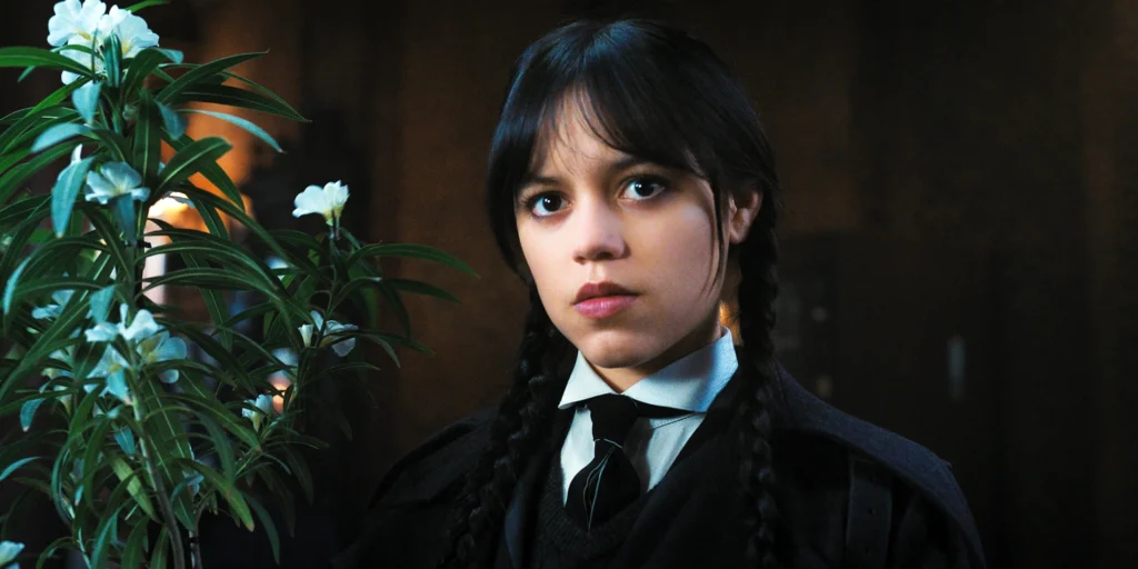 Jenna Ortega in a still from Wednesday 